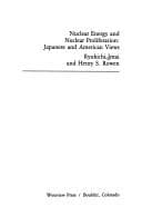Tapa de Nuclear energy and nuclear proliferation