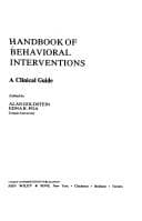 Tapa de Handbook of behavioral interventions