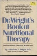 Tapa de Dr. Wright's book of nutritional therapy
