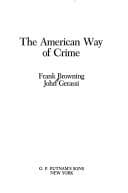 Tapa de The American way of crime