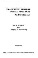 Tapa de Evaluating Federal social programs