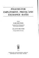 Tapa de Policies for employment, prices, and exchange rates