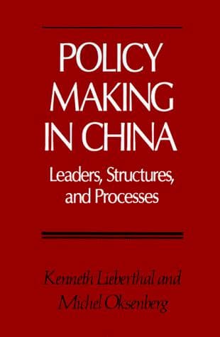 Tapa de Policy Making in China