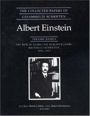 Tapa de The Collected Papers of Albert Einstein, Volume 6: The Berlin Years