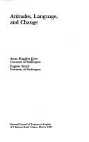 Tapa de Attitudes, language, and change