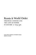 Tapa de Russia & world order