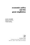 Tapa de Economic policy and the great stagflation