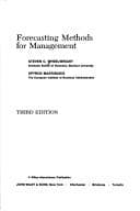 Tapa de Forecasting methods for management