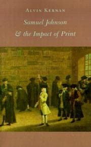 Tapa de Samuel Johnson and the Impact of Print