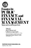 Tapa de Essays in public finance and financial management