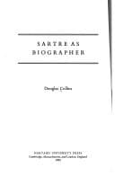 Tapa de Sartre as biographer