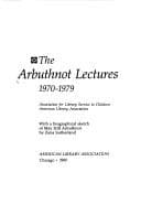 Tapa de The Arbuthnot lectures, 1970-1979
