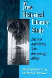 Tapa de New historical literary study