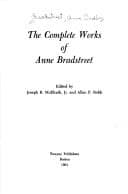 Tapa de The complete works of Anne Bradstreet