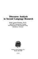 Tapa de Discourse analysis in second language research