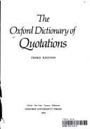 Tapa de The Oxford dictionary of quotations