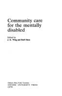 Tapa de Community care for the mentally disabled