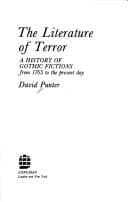 Tapa de The literature of terror