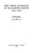 Tapa de The Irish journals of Elizabeth Smith, 1840-1850