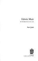Tapa de Edwin Muir