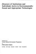 Tapa de Directory of institutions and individuals active in environmentally-sound and appropriate technologies