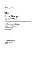 Tapa de The great Naropa poetry wars