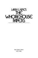 Tapa de Larry L. King's The whorehouse papers