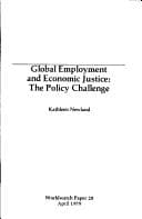 Tapa de Global employment and economic justice