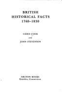 Tapa de British historical facts, 1760-1830