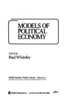 Tapa de Models of political economy