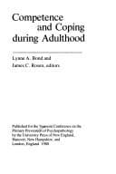 Tapa de Competence and coping during adulthood