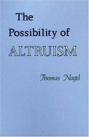 Tapa de The possibility of altruism