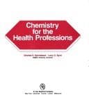 Tapa de Chemistry for the health professions