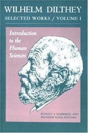 Tapa de Wilhelm Dilthey: Selected Works Volume I