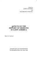 Tapa de Aspects of the history of medicine in Latin America