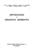 Tapa de Metodología y gramática generativa