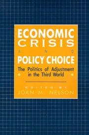 Tapa de Economic crisis and policy choice