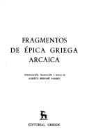 Tapa de Fragmentos de épica griega arcaica