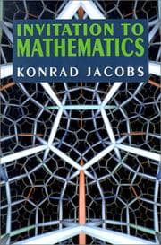 Tapa de Invitation to mathematics