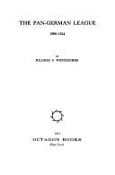 Tapa de The Pan-German League, 1899-1914