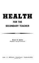 Tapa de Health for the secondary teacher