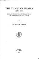 Tapa de The Tunisian ulama 1873-1915