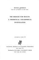 Tapa de The demand for health