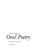 Tapa de The Penguin book of oral poetry