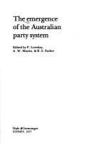 Tapa de The Emergence of the Australian party system