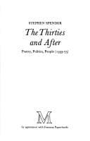 Tapa de The thirties and after