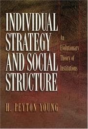 Tapa de Individual strategy and social structure