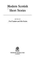 Tapa de Modern Scottish short stories