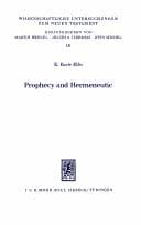Tapa de Prophecy and hermeneutic in early Christianity