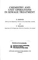 Tapa de Chemistry and unit operations in sewage treatment